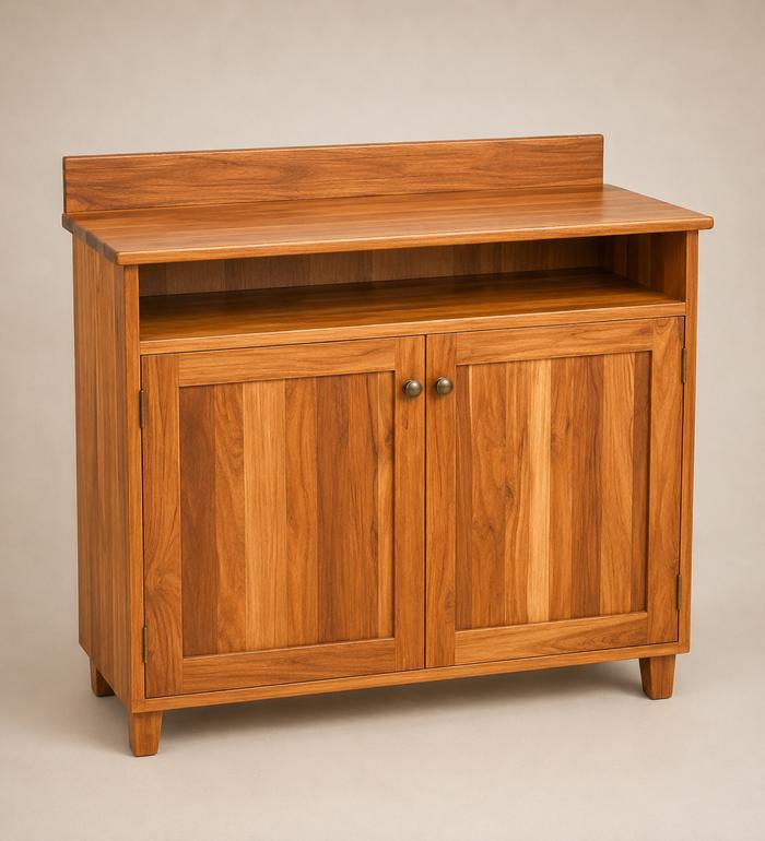 Buffet bas deux portes en bois clair