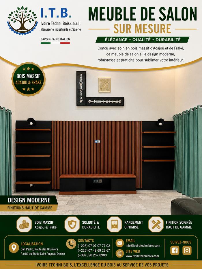 Meuble TV et salon sur mesure