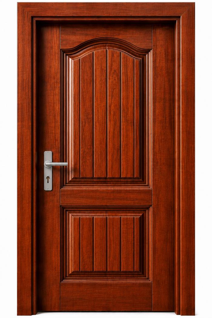 Porte à arche avec panneaux verticaux
