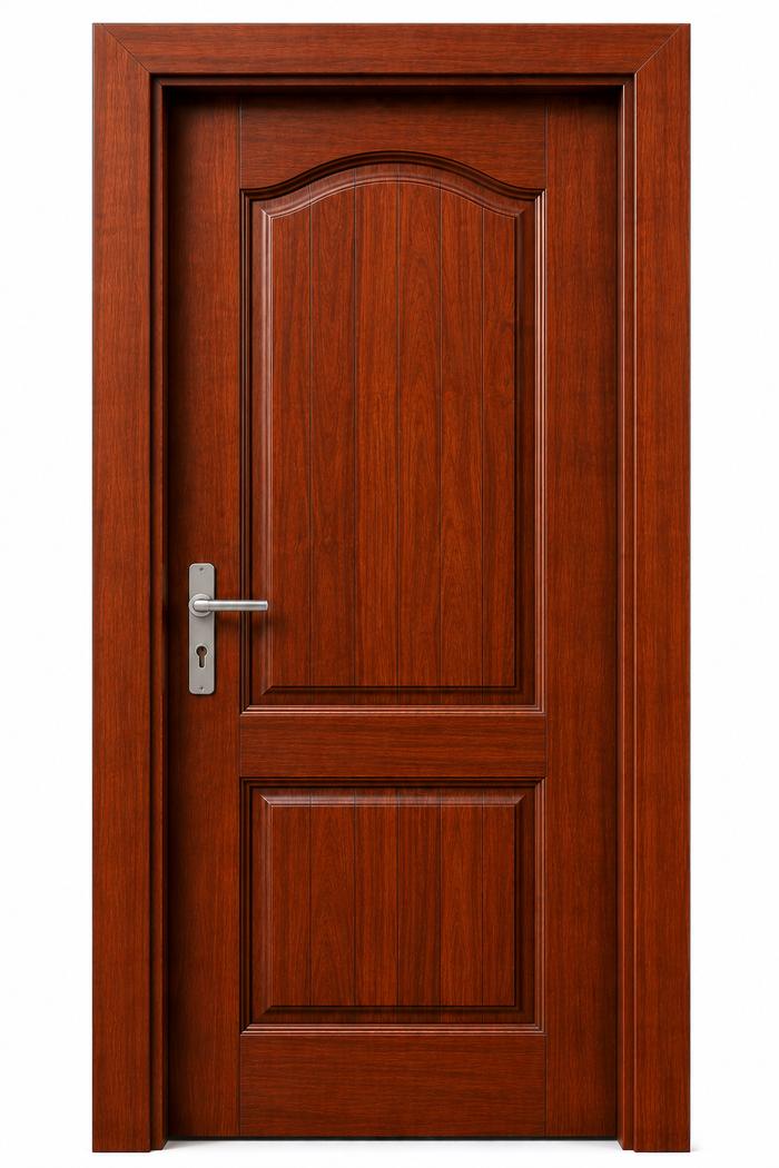 Porte classique en bois massif à arche