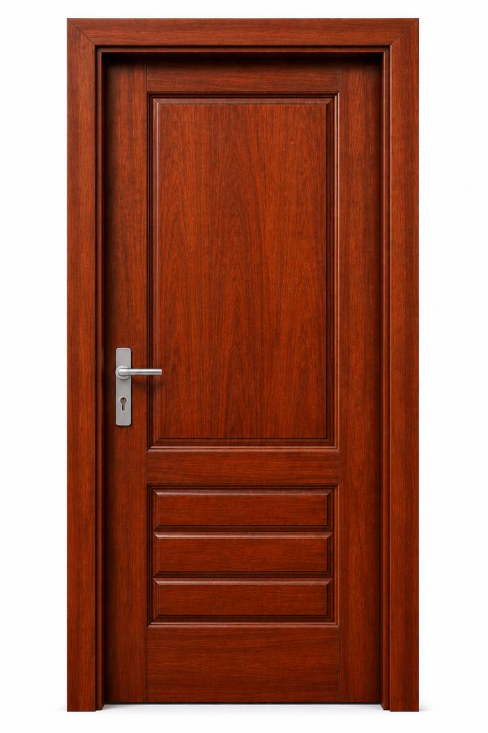 Porte à panneau simple en bois massif