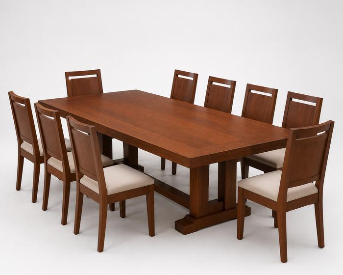 Ensemble table et 8 chaises de salle à manger